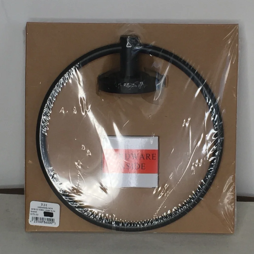 Restoration Hardware Spritz Towel Ring | Finish: Bronze/Matte Black